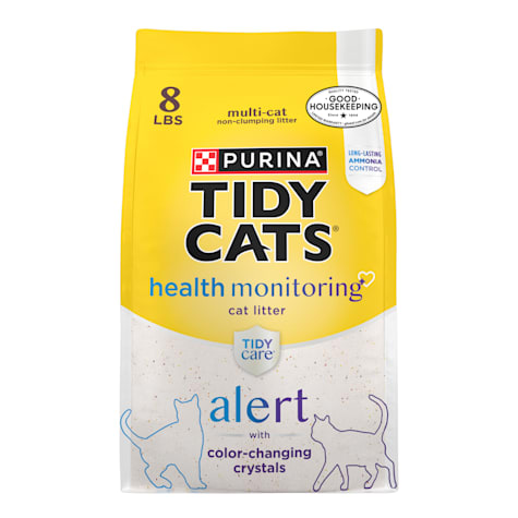 Purina Tidy Cats Tidy Care Alert Cat Health Monitoring Unscented Non Clumping Cat Litter with Silica Crystals