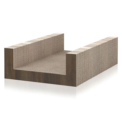 Way Basics Royal Walnut Cat Scratcher Ubed