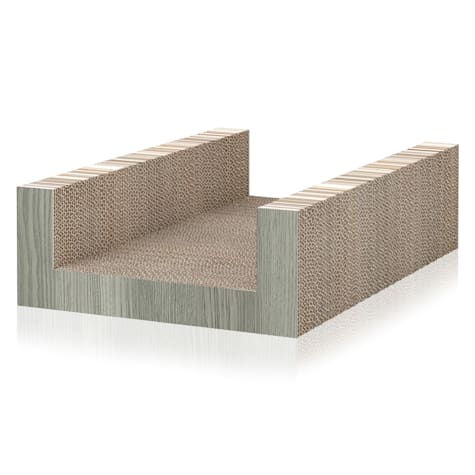 Way Basics London Grey Cat Scratcher Ubed