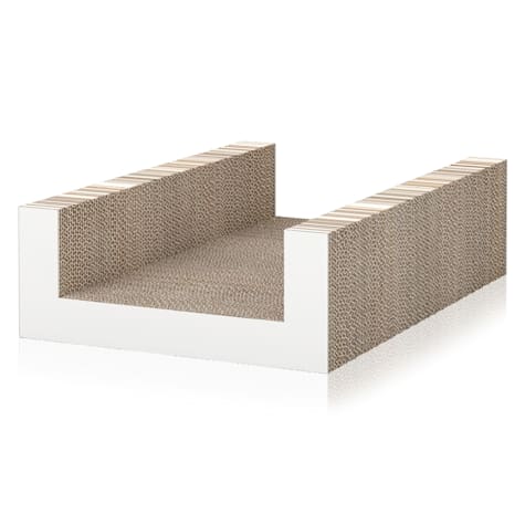 Way Basics White Cat Scratcher Ubed