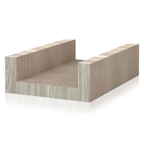 Way Basics Aspen Grey Cat Scratcher Ubed
