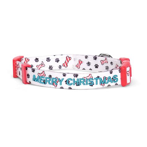 Pawtitas Christmas Personalized Dog Collar