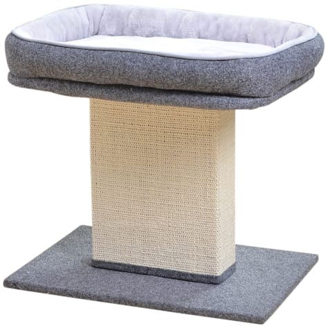 PetPals Group Catry Mellow 2-Level Cat Tree with Top Cozy Bed & Sisal Scratching Post