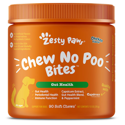 Zesty Paws Chicken Chew No Poo Bites Soft Chews for Dogs