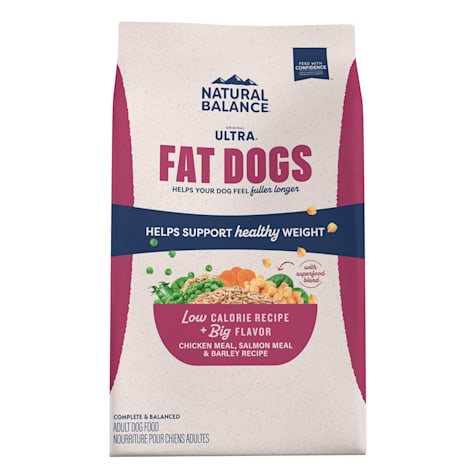 Natural Balance Original Ultra Fat Dogs Chicken Meal, Salmon Meal & Barley Recipe Adult Dry Dog Food