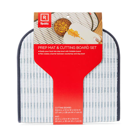 Reddy Blue Prep Mat and Cutting Board Set for Dogs