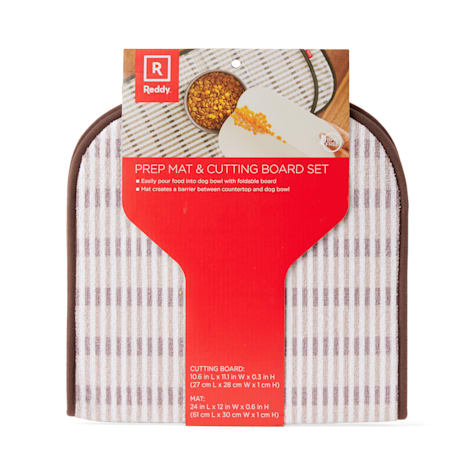 Reddy Pink Prep Mat and Cutting Board Set for Dogs