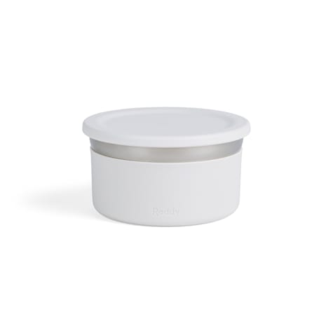Reddy White On-the-Go Dog Bowl Set