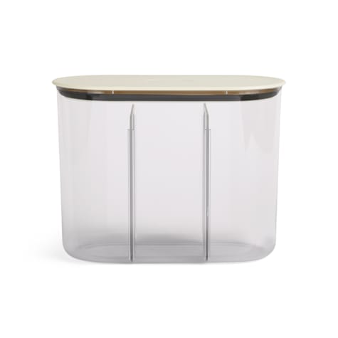 Reddy White Divided Dog Treat Jar