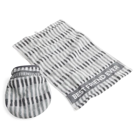 Reddy Blue Drool Mitt & Towel Set for Dogs