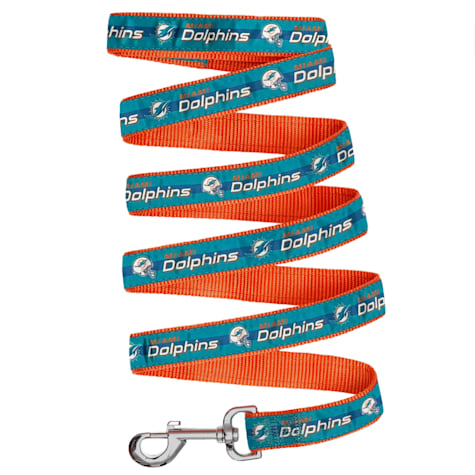 Pets First Miami Dolphins Satin Dog Leash