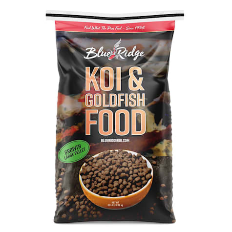 Blue Ridge Fish Hatchery Koi & Goldfish Food Floating Pellet Balanced Diet Growth Formula