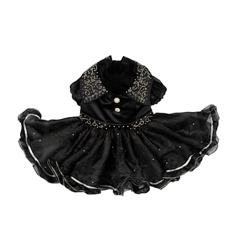 Doggy Parton Black Apparel Shimmering Gala Evening Pet Dress