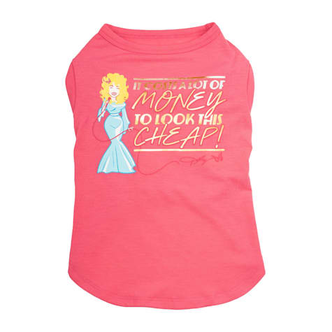 Doggy Parton Pink Apparel To Look This Cheap Pet T-Shirt