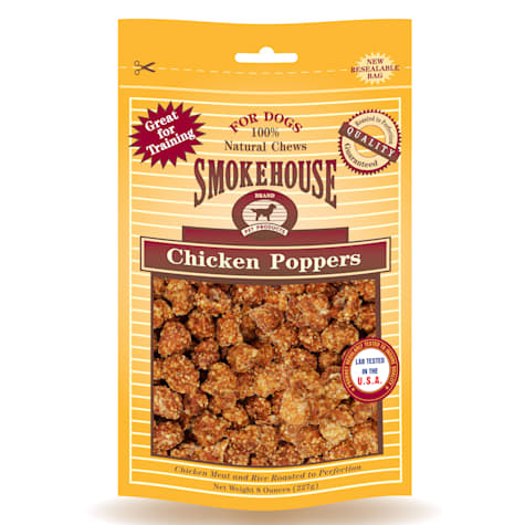 Smokehouse 100% Natural Chicken Poppers Dog Treats