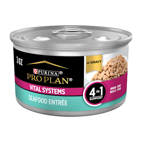 Purina Pro Plan Specialized Vital Systems Seafood Entree in Gravy 4-in-1 Support Wet Cat Food