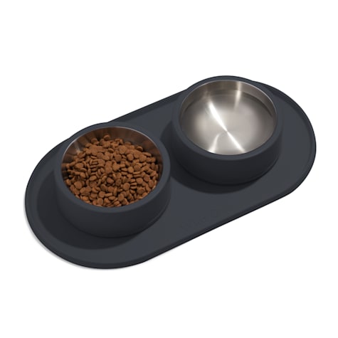 Wild One Black Silicone Placemat for Dogs