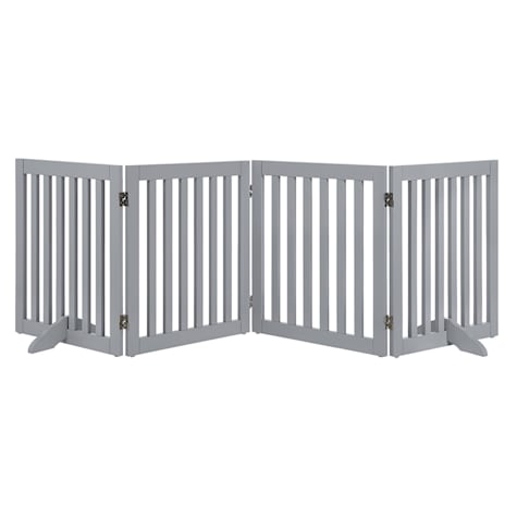 Unipaws Gray Free Standing Pet Gate