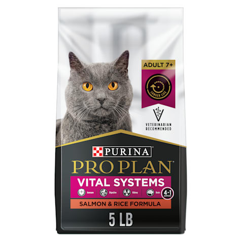 Purina Pro Plan Vital Systems Salmon and Rice 4-in-1 Formula Senior Dry Cat Food