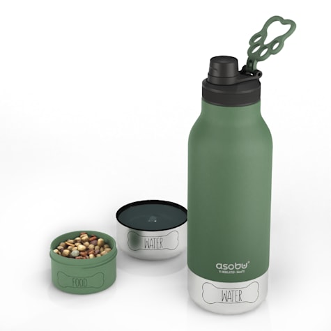 ASOBU Green Buddy Insulated Bottle and Dog Bowl