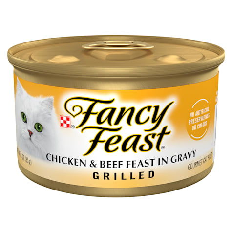Fancy Feast Grilled Chicken and Beef in Wet Cat Food Gravy