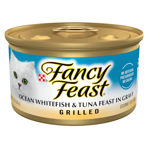 Fancy Feast Grilled Ocean Whitefish and Tuna Feast in Wet Cat Food Gravy