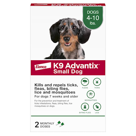 K9 Advantix, Tick & Mosquito Prevention 2-Monthly Treatments for Small Dogs