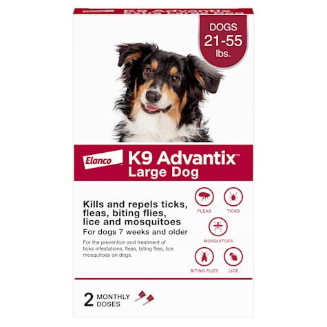 K9 Advantix, Tick & Mosquito Prevention 2-Monthly Treatments for Large Dogs