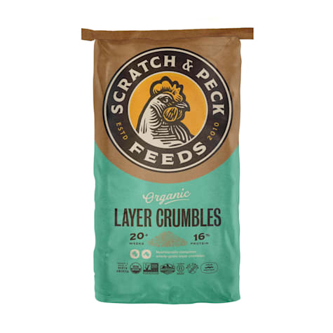 Scratch and Peck Feeds Layer Crumbles Organic Chicken and Duck Feed