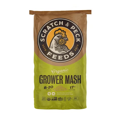 Scratch and Peck Feeds Grower Mash Organic Chicken and Duck Feed