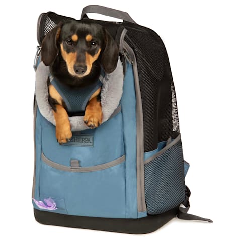 Sherpa Blue Elevation Pet Backpack for Cats & Dogs