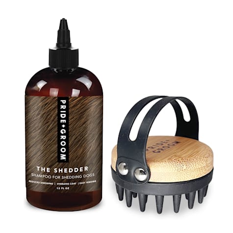 Pride+Groom Shedder & Bath Brush Set
