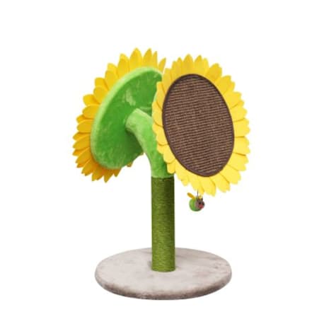 PetPals Group Catry Bloom Double Sunflower Scratching Post