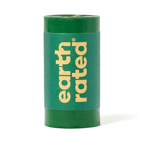 Earth Rated Unscented Leakproof Dog Poop Bags on 1 Single Refill Roll