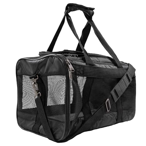 Sherpa Deluxe Black Airline Approved Soft Sided Dog & Cat Carrier