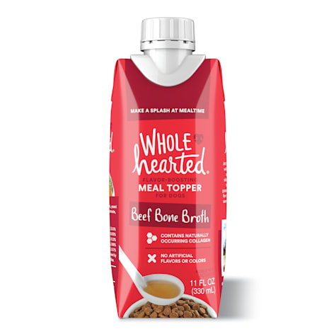 WholeHearted Beef Bone Broth Recipe Wet Dog Meal Topper
