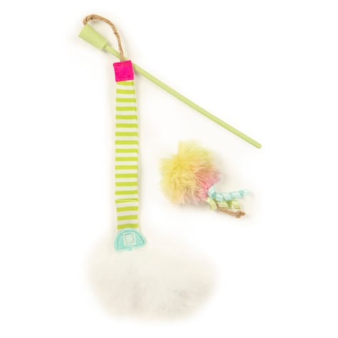 SmartyKat Silly Swinger Plush Wand Catnip with Bonus Cat Toy