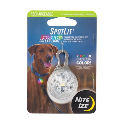 Nite Ize SpotLit Rechargeable Disc-O Tech Jewel Light Dog Collar