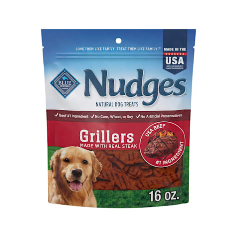 Blue Buffalo Nudges Grillers Made in the USA with Real Steak Natural Dog Treats