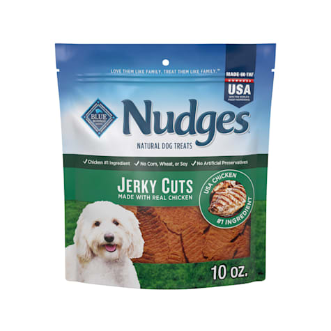 Blue Buffalo Nudges Made in the USA with Natural Ingredients, Chicken Jerky Cuts Dog Treats