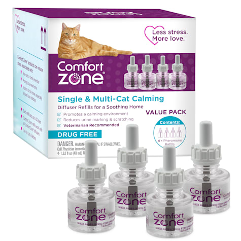 Comfort Zone Single & Multi-Cat Calming Diffuser Refills for A Soothing Home