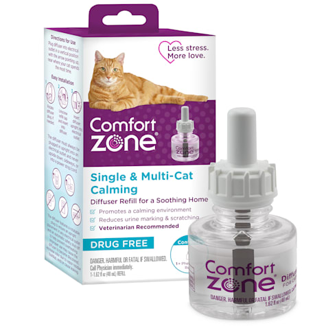 Comfort Zone Single & Multi-Cat Calming Diffuser Refill for A Soothing Home