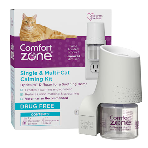 Comfort Zone Opticalm Diffuser for A Soothing Home Single & Multi-Cat Calming Kit