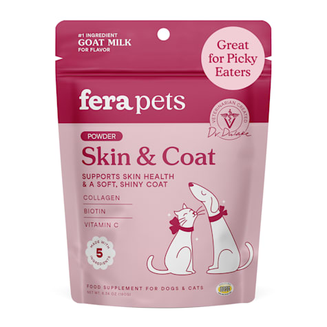 Fera Pet Goat Milk Meal Topper - Skin & Coat Support for Dogs & Cats