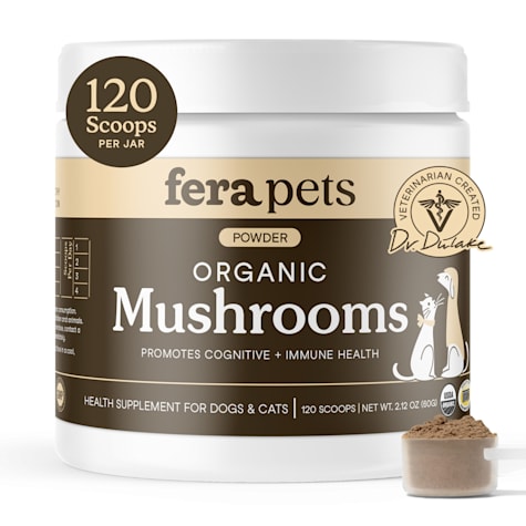 Fera Pet USDA Organic Mushrooms Immune Support for Dogs & Cats