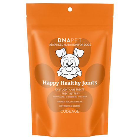 Codeage DNA PET Real Chicken Air-Dried Dog Chews, Beef Collagen Happy Healthy Joints Treats for Dogs