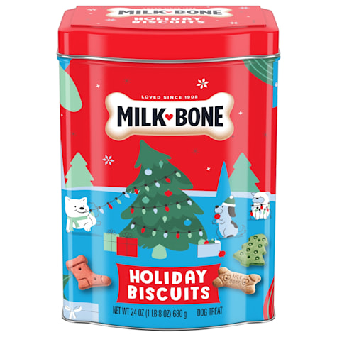 Milk-Bone Collectible Holiday Tin Dog Biscuits
