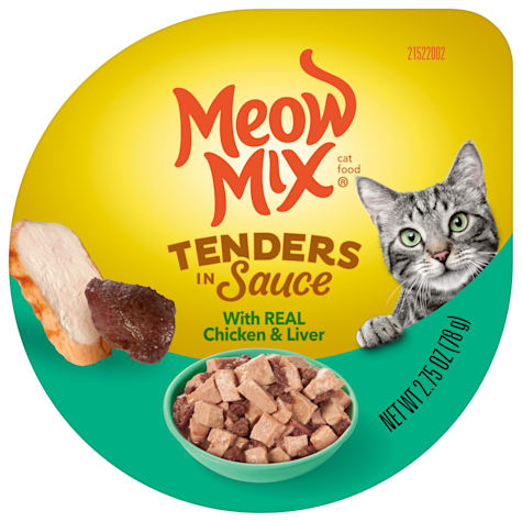 Meow Mix Tender Favorites With Real Chicken & Liver in Sauce Cat Food