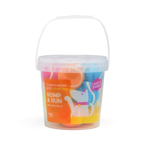Leaps & Bounds Bucket of Tennis Balls Dog Toy