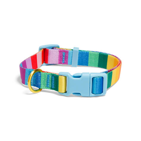 YOULY Pride Rainbow Stripe Dog Collar